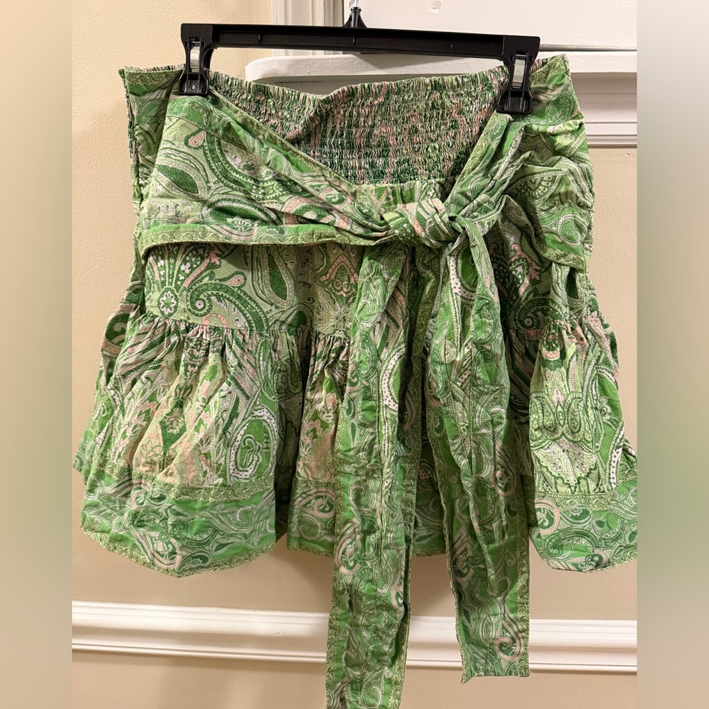 Love The Label Dawson Matching Set Skirt & Shirt in Mason Paisley Green - Picture 15 of 15
